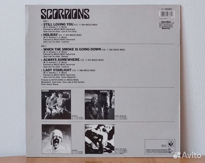 Scorpions – Gold Ballads (винил, LP), 1984