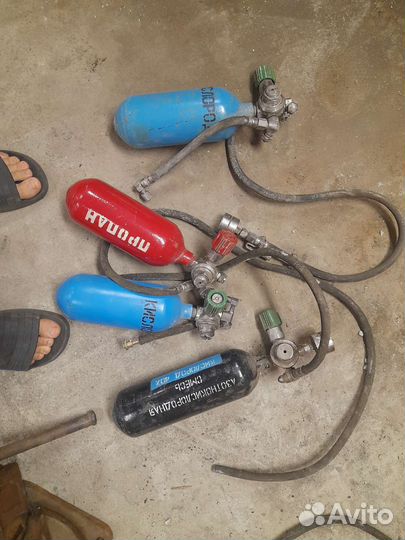 Баллоны пропан,азотнокислородная смесь