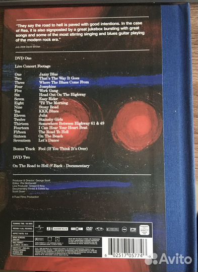 Chris Rea – The Road To Hell & Back. DVD музыка