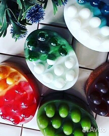 Массажное Мыло с люфой ручная работа