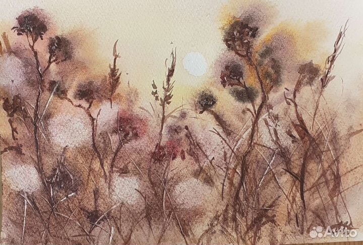 Картины акварелью, пейзажи: 