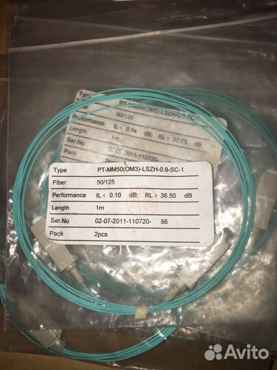 Оптические патчкорды новые