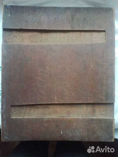 Старая икона святой спаситель 45 на 38 см палех