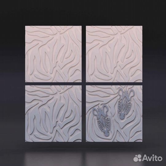 Гипсовая 3D панель 