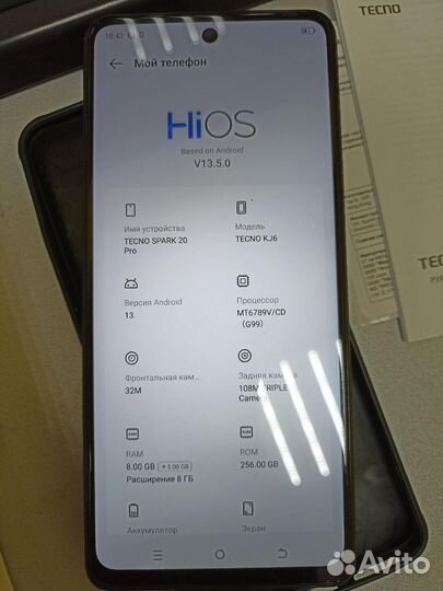 Tecno Spark 20 Pro, 8/256 ГБ