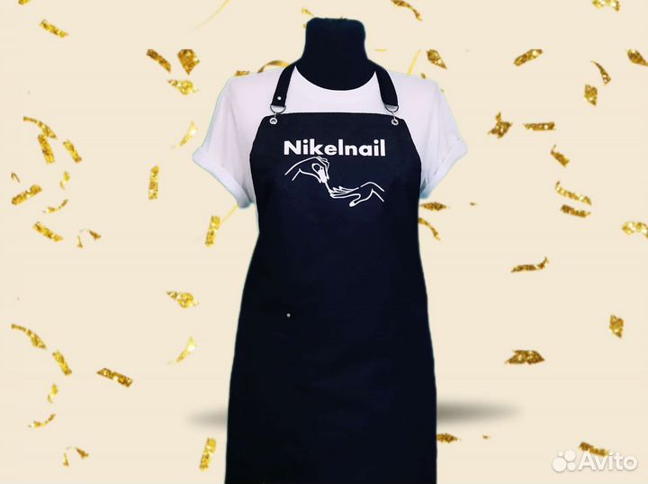 Фартук для мастера маникюра с логотипом