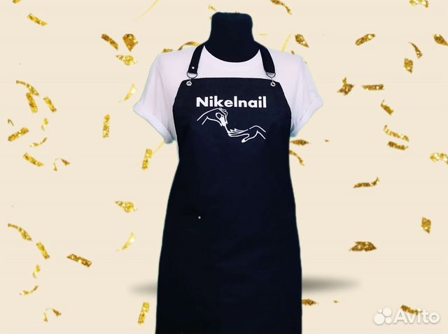 Фартук для мастера маникюра с логотипом