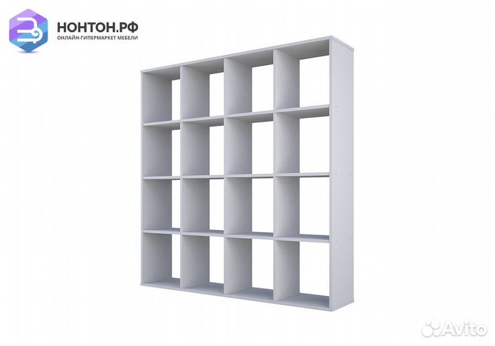 Стеллаж кубический Polini home Smart 16 секций бел