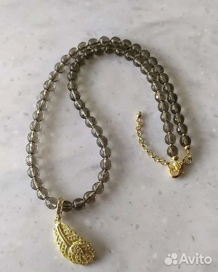 Колье раухтопаз