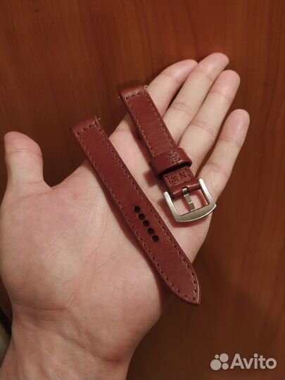 Ремешок для часов из натуральной кожи 18 мм
