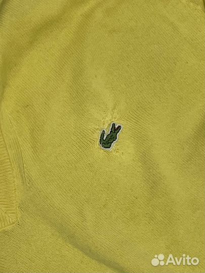 Винтажный жёлтый свитер Lacoste