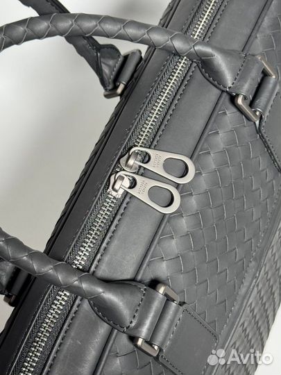 Мужской кожаный портфель Bottega Veneta