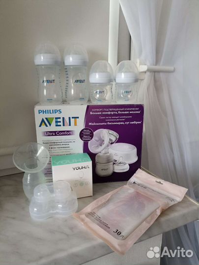 Молокоотсос avent электрический