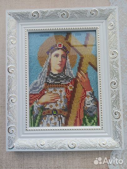 Вышивка бисером, именные иконы