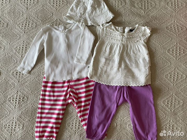 Новые брендовые вещи на девочку 3-9 мес