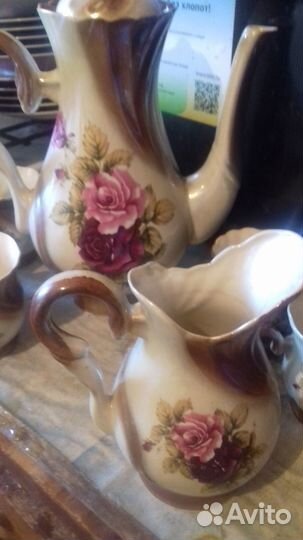 Большой фарфоровый чайник высота 25 см СССР