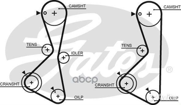 Ремень грм mitsubishi galant,L200,space wagon 2.0L