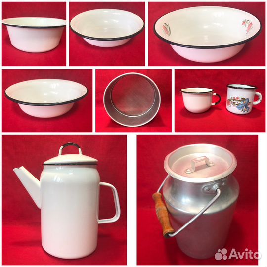 Посуда СССР эмалированная и алюминевая