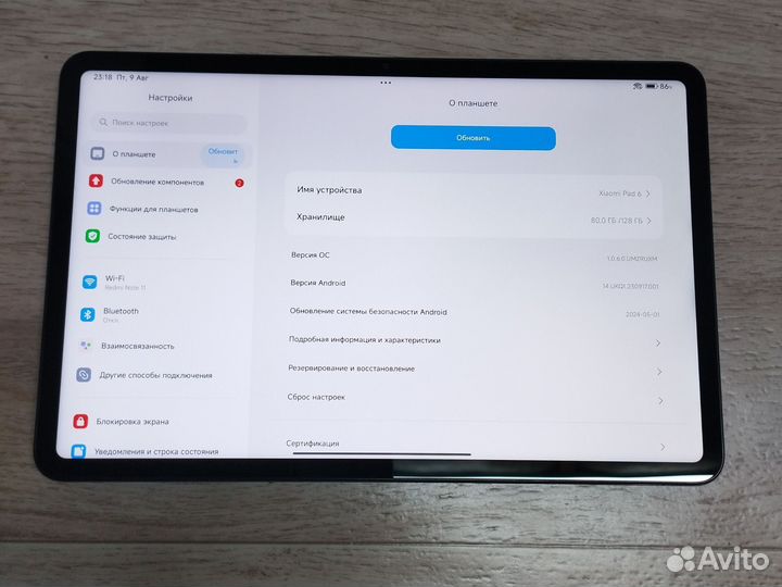 Планшет xiaomi redmi pad 6 8/128