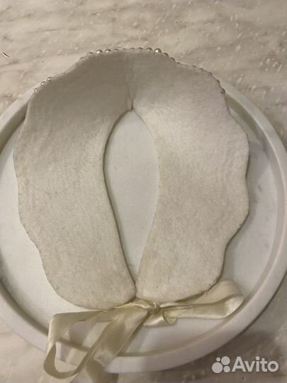 Вротничок воротник накладной жемчужиный белый