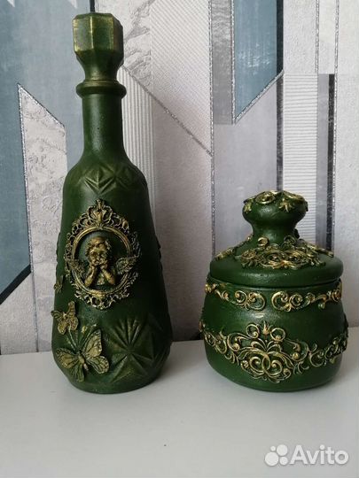 Подарок Декоративные бутылки ручной работы