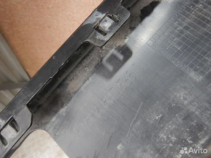 Б/У Б/У Юбка бампера заднего, Volkswagen (Фольк