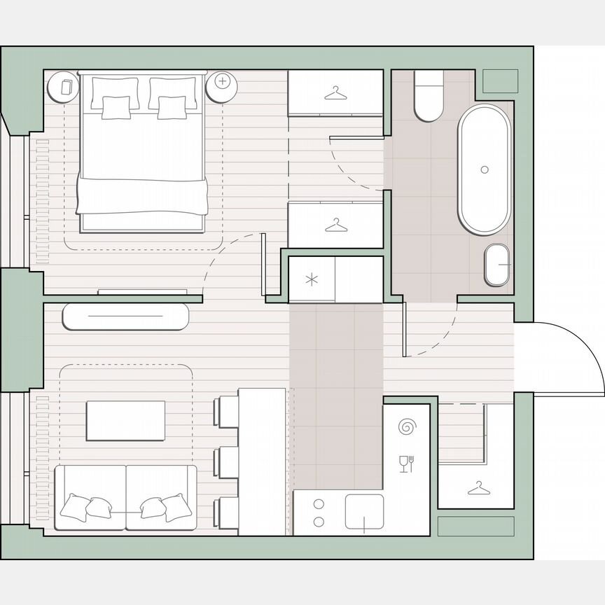 1-к. квартира, 35,5 м², 10/27 эт.