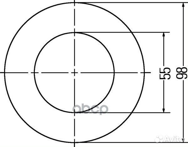 Фонарь габаритный Volvo 2PF008405057 hella