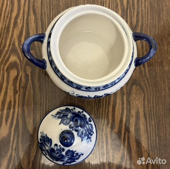 Супница Гжель керамическая СССР