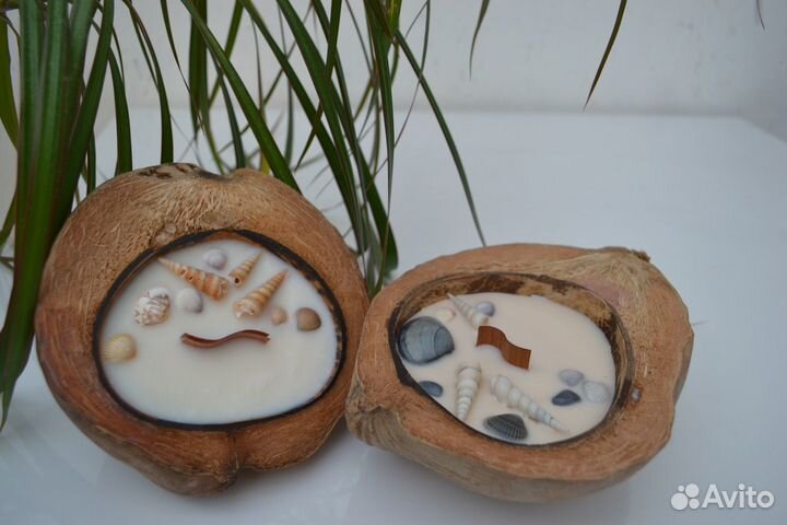 Свеча в кокосе