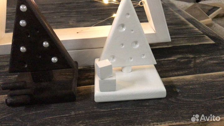 Подставка для телефона, ручек И визиток из дерева