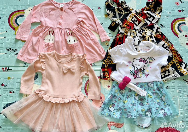 Платья, джинсы на девочку, 68,74, 80, 86 размеры