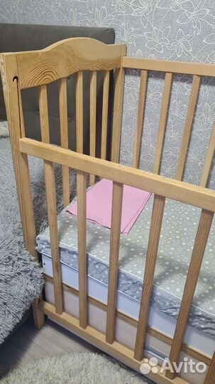 Детская кроватка с ящиком