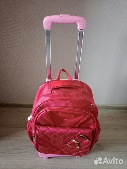 Ранец-рюкзак с тележкой и сумкой для доп.занятий