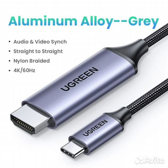 Адаптер ugreen USB Type C-hdmi 4K