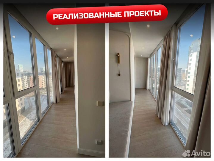 Балконные блоки алюминиевые