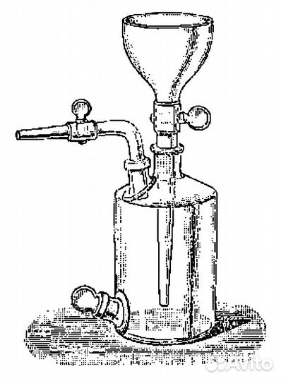Газометр, лабораторная посуда