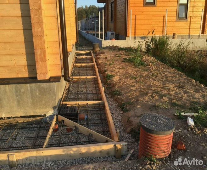 Фундамент, бетон, бригада строителей с гарантией