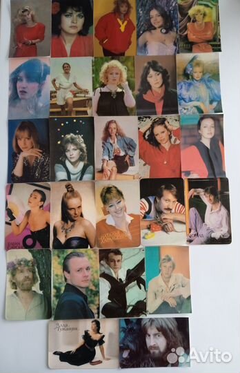 Календарики актеры стерео Киноцентр 1990-1992гг