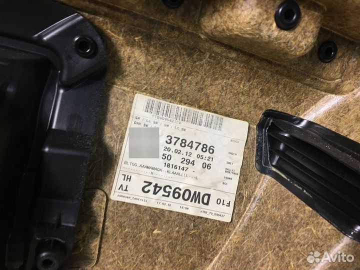 Обшивка задней левой двери BMW 5 Серии F10