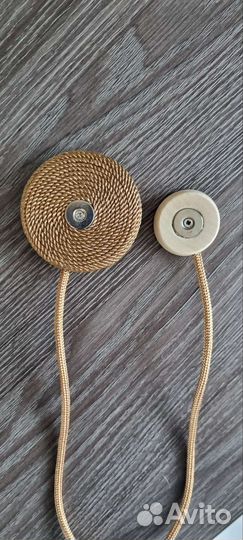 Подхваты для штор на магните, прихваты коричневые