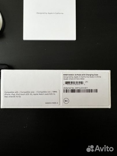 Наушники apple airpods 1 оригинал