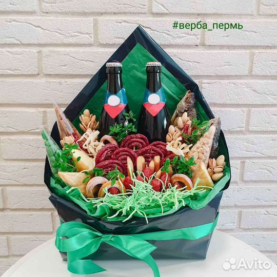 Мужские букеты. 23 февраля. Съедобные букеты