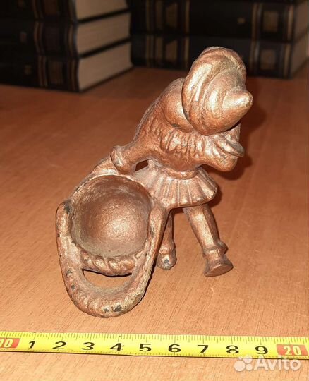 Статуэтка Гном, солонка, металл