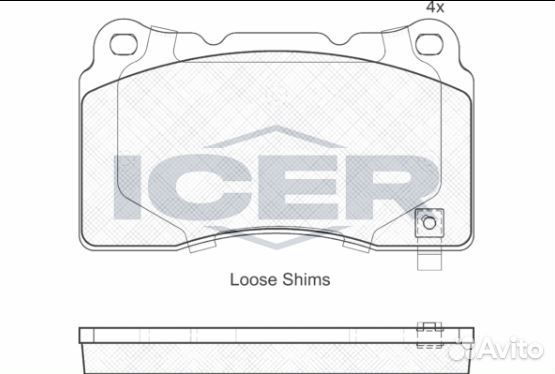 Передние колодки Tesla Model S X