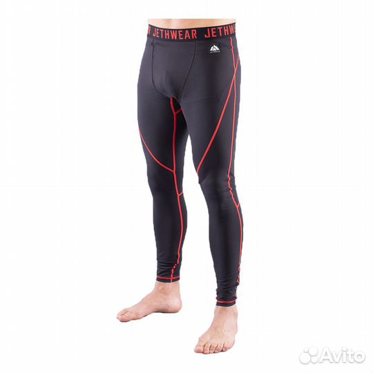 Термоштаны Jethwear Black, XXL