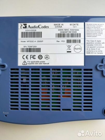 VoIP-шлюз AudioCodes MP-202C