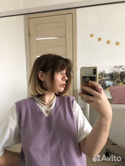 Жилетка сиреневая shein