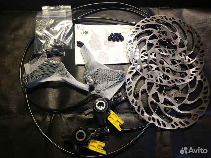 Комплект тормозов Magura MT4 с роторами 180мм