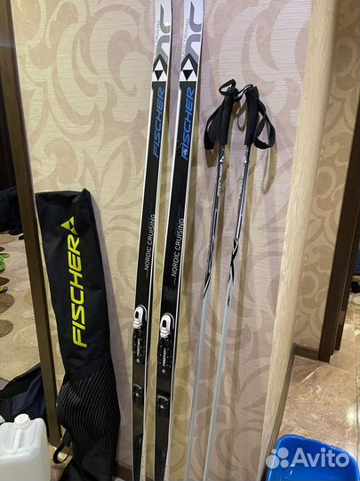 Лыжи беговые комплект fisher nordic cruising